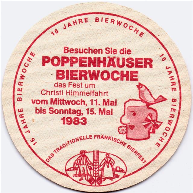 poppenhausen sw-by werner bierwoche 1b (rund215-bierwoche 1983-rot)